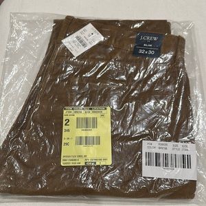 J Crew Driggs Flex Corduroy 32x30 Dark Acorn